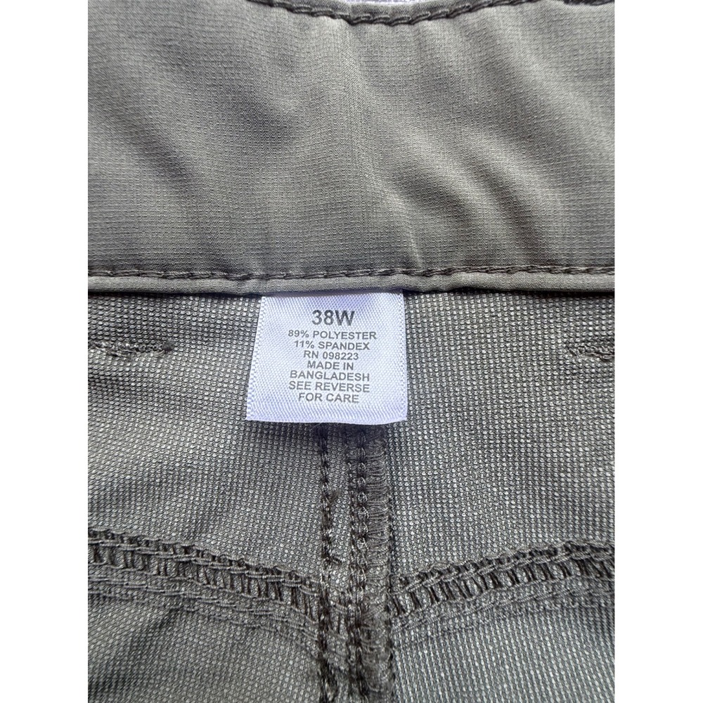 Magellan Classic Pants Men's 38W Zipper Pockets Moisture Wicking Green gorpcore - Picture 5 of 8